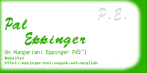 pal eppinger business card